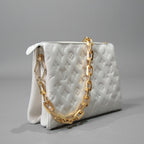 Louis Vuitton ルイヴィトン / 美品 クッサン PM / M21769 / WHITE 白 レザー ショルダーバッグ モノグラム