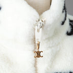 CELINE セリーヌ /  トリオンフ エコファー フリース ジップアップ ジャケット / 2Y983389U / size S (WHITE) ユニセックス