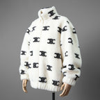 CELINE セリーヌ /  トリオンフ エコファー フリース ジップアップ ジャケット / 2Y983389U / size S (WHITE) ユニセックス