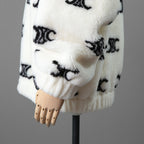 CELINE セリーヌ /  トリオンフ エコファー フリース ジップアップ ジャケット / 2Y983389U / size S (WHITE) ユニセックス