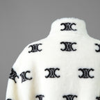 CELINE セリーヌ /  トリオンフ エコファー フリース ジップアップ ジャケット / 2Y983389U / size S (WHITE) ユニセックス
