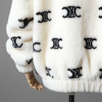 CELINE セリーヌ /  トリオンフ エコファー フリース ジップアップ ジャケット / 2Y983389U / size S (WHITE) ユニセックス