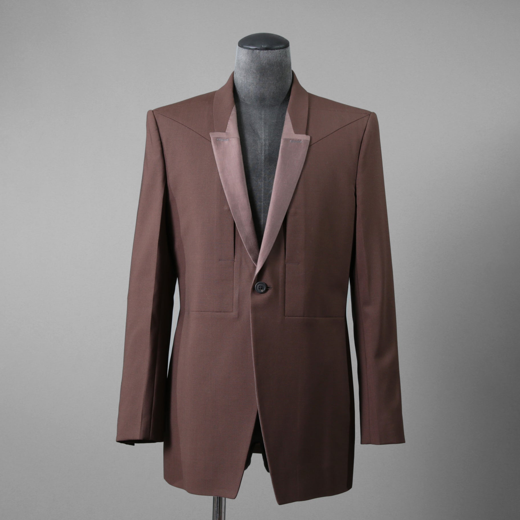 Rick Owens リックオウエンス / 23FW LUXOR / 美品 FOG PCKET SOFT BLEZER / RU02C7724-ZLSC  / size 48 (BROWN)