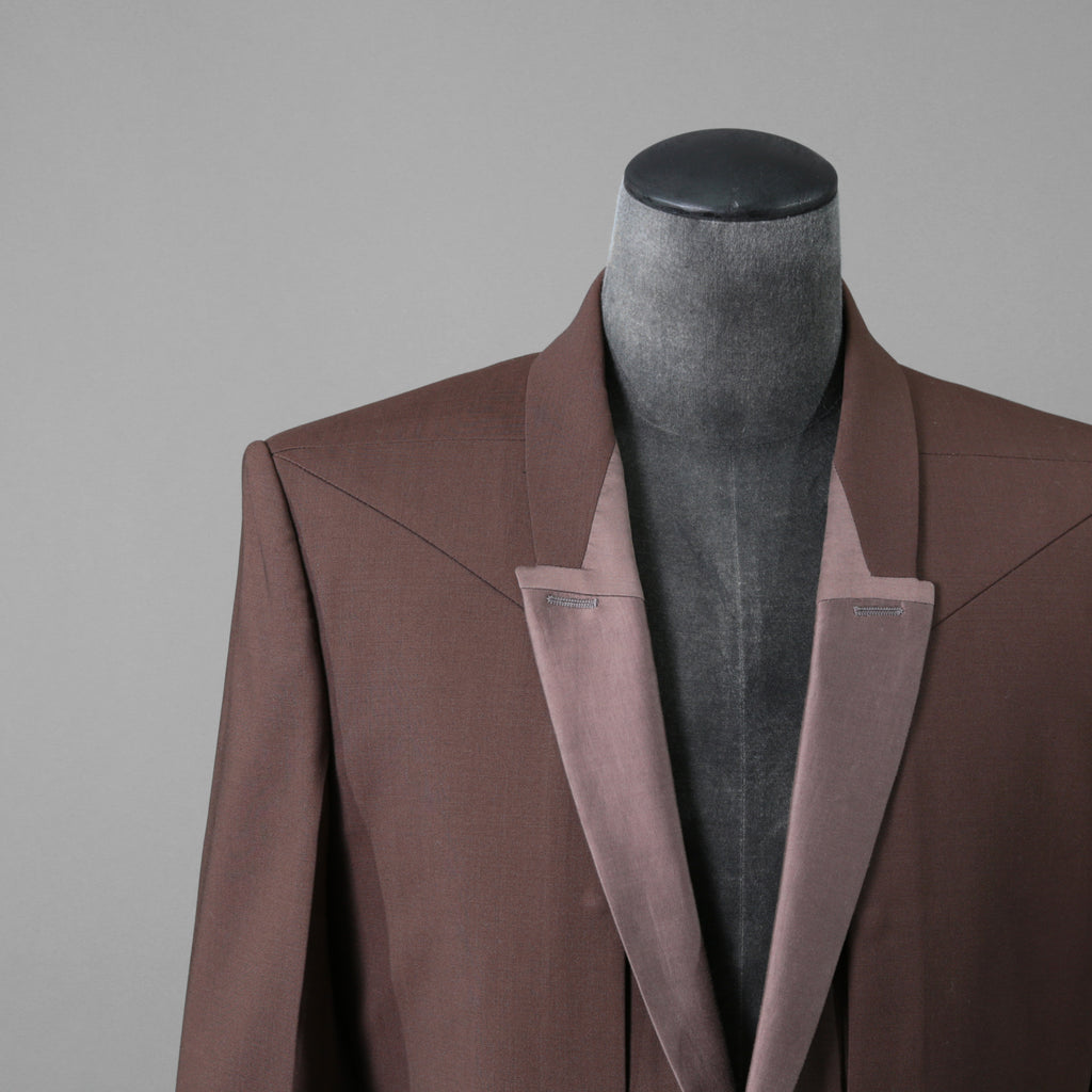 Rick Owens リックオウエンス / 23FW LUXOR / 美品 FOG PCKET SOFT BLEZER / RU02C7724-ZLSC  / size 48 (BROWN)