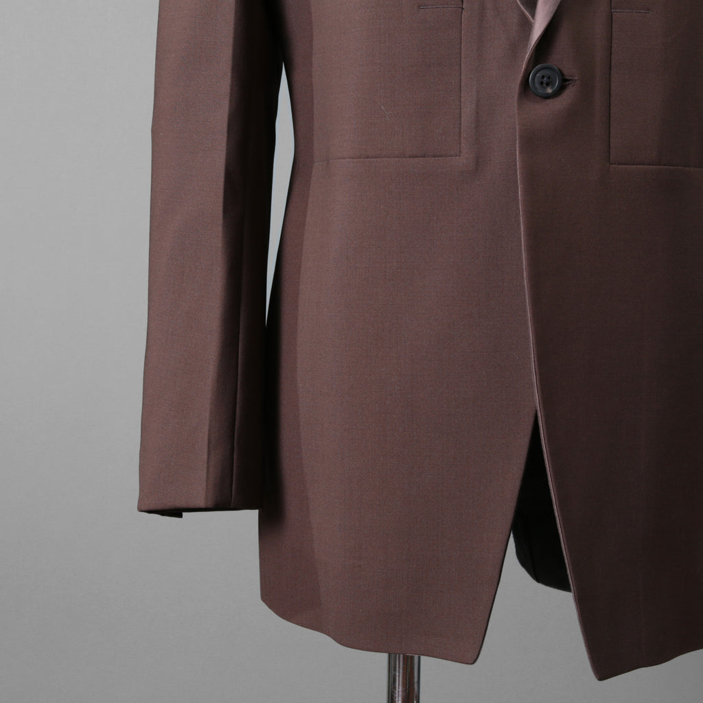 Rick Owens リックオウエンス / 23FW LUXOR / 美品 FOG PCKET SOFT BLEZER / RU02C7724-ZLSC  / size 48 (BROWN)