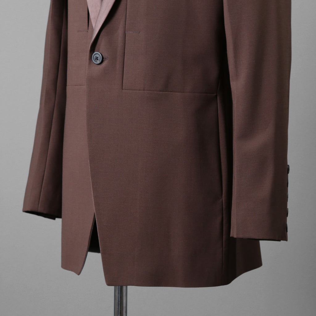 Rick Owens リックオウエンス / 23FW LUXOR / 美品 FOG PCKET SOFT BLEZER / RU02C7724-ZLSC  / size 48 (BROWN)