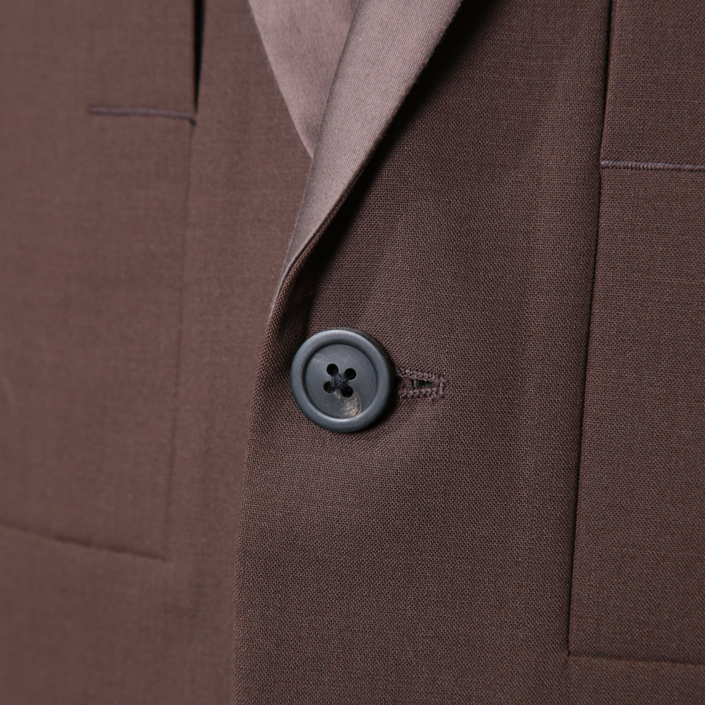 Rick Owens リックオウエンス / 23FW LUXOR / 美品 FOG PCKET SOFT BLEZER / RU02C7724-ZLSC  / size 48 (BROWN)