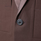 Rick Owens リックオウエンス / 23FW LUXOR / 美品 FOG PCKET SOFT BLEZER / RU02C7724-ZLSC  / size 48 (BROWN)