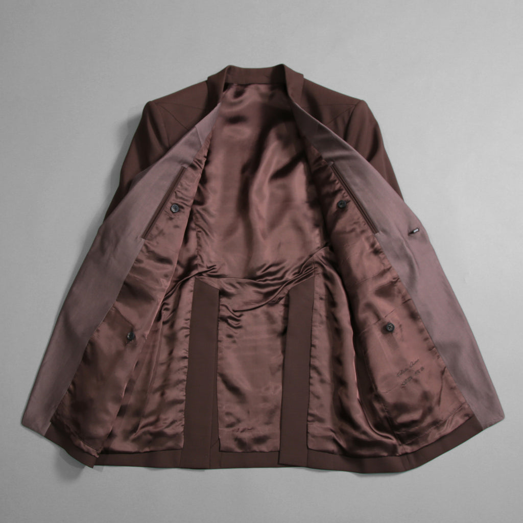 Rick Owens リックオウエンス / 23FW LUXOR / 美品 FOG PCKET SOFT BLEZER / RU02C7724-ZLSC  / size 48 (BROWN)