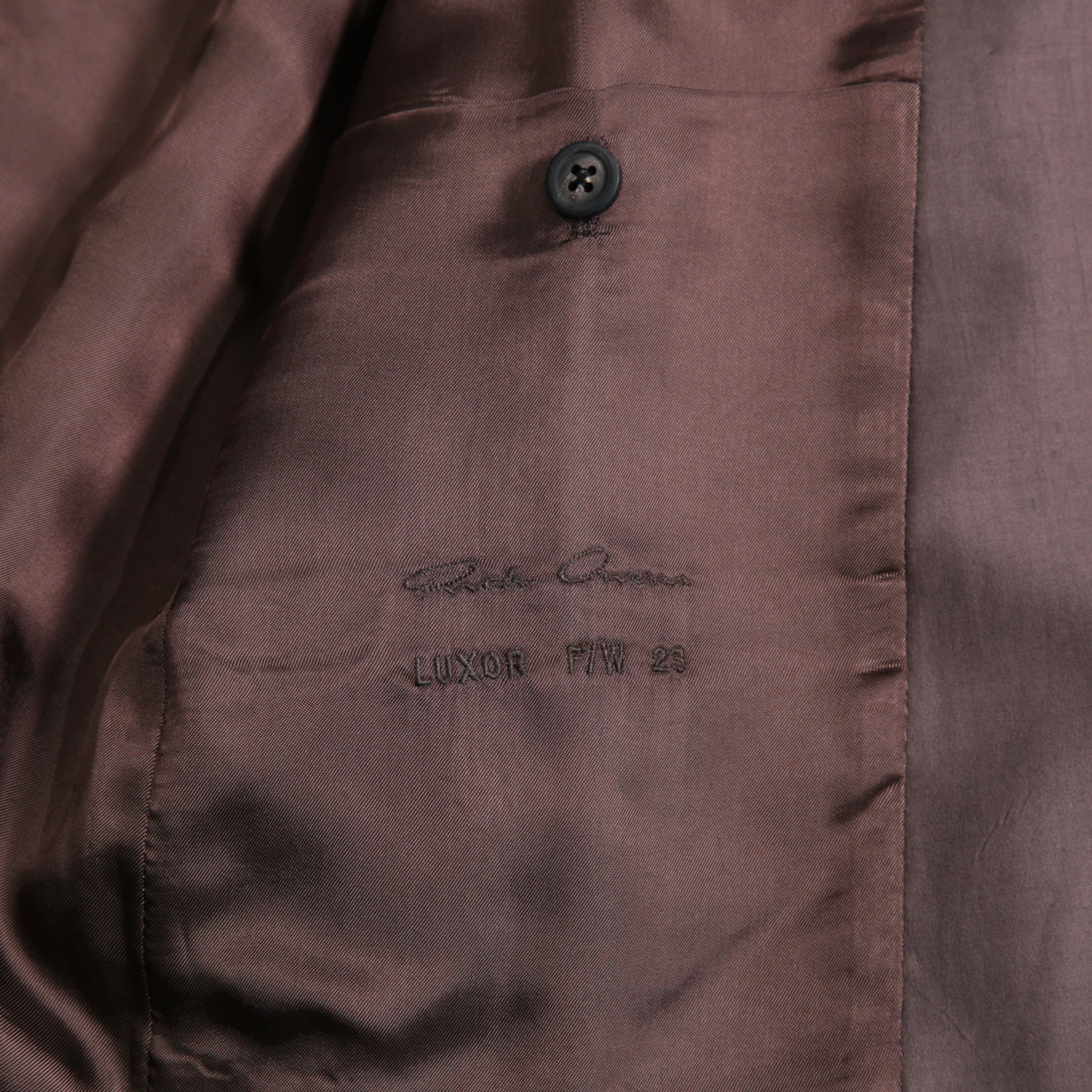 Rick Owens リックオウエンス / 23FW LUXOR / 美品 FOG PCKET SOFT BLEZER / RU02C7724-ZLSC  / size 48 (BROWN)