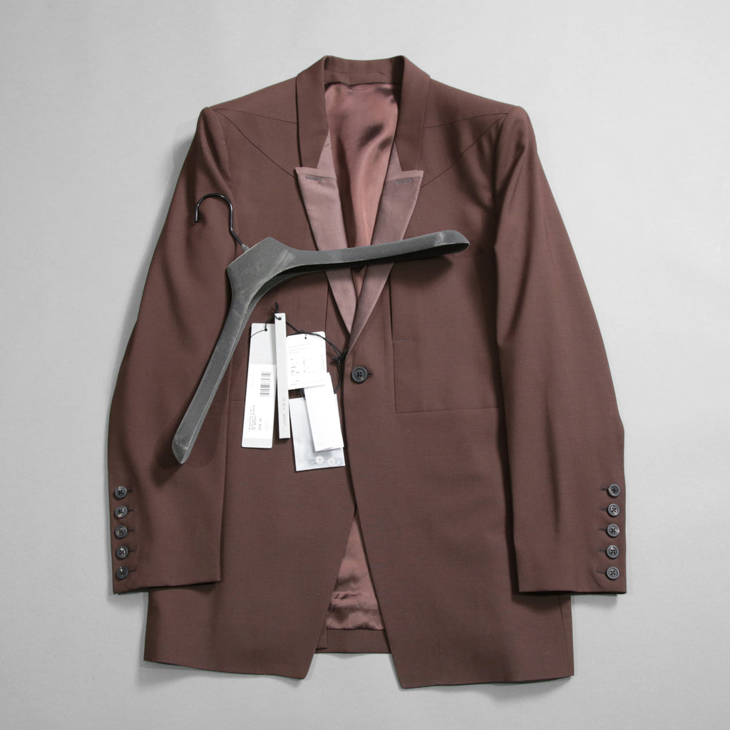 Rick Owens リックオウエンス / 23FW LUXOR / 美品 FOG PCKET SOFT BLEZER / RU02C7724-ZLSC  / size 48 (BROWN)