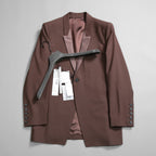 Rick Owens リックオウエンス / 23FW LUXOR / 美品 FOG PCKET SOFT BLEZER / RU02C7724-ZLSC  / size 48 (BROWN)