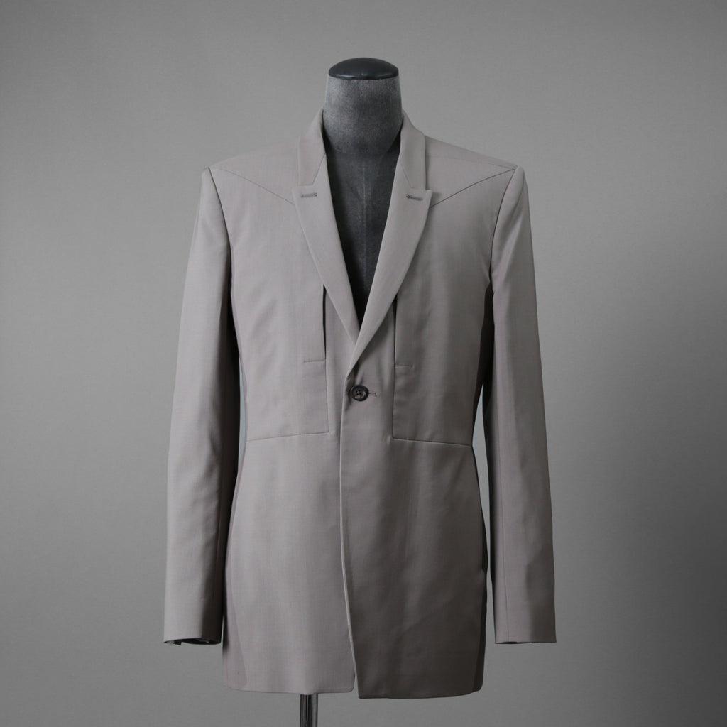 Rick Owens リックオウエンス / 24SS LIDO / 美品 FOG PCKET SOFT BLEZER / RU01D3724-WL / size 48 (DUST)