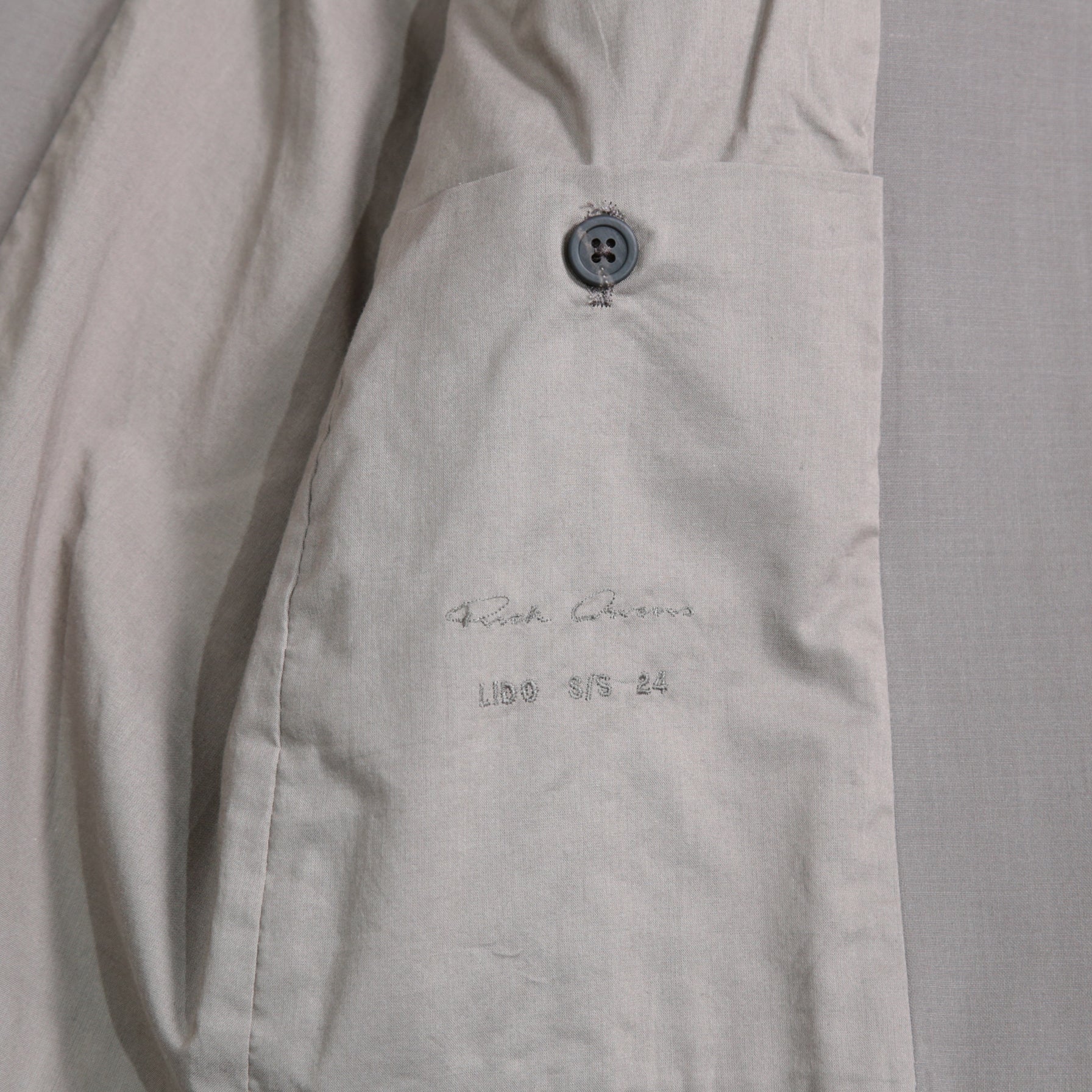 Rick Owens リックオウエンス / 24SS LIDO / 美品 FOG PCKET SOFT BLEZER / RU01D3724-WL / size 48 (DUST)