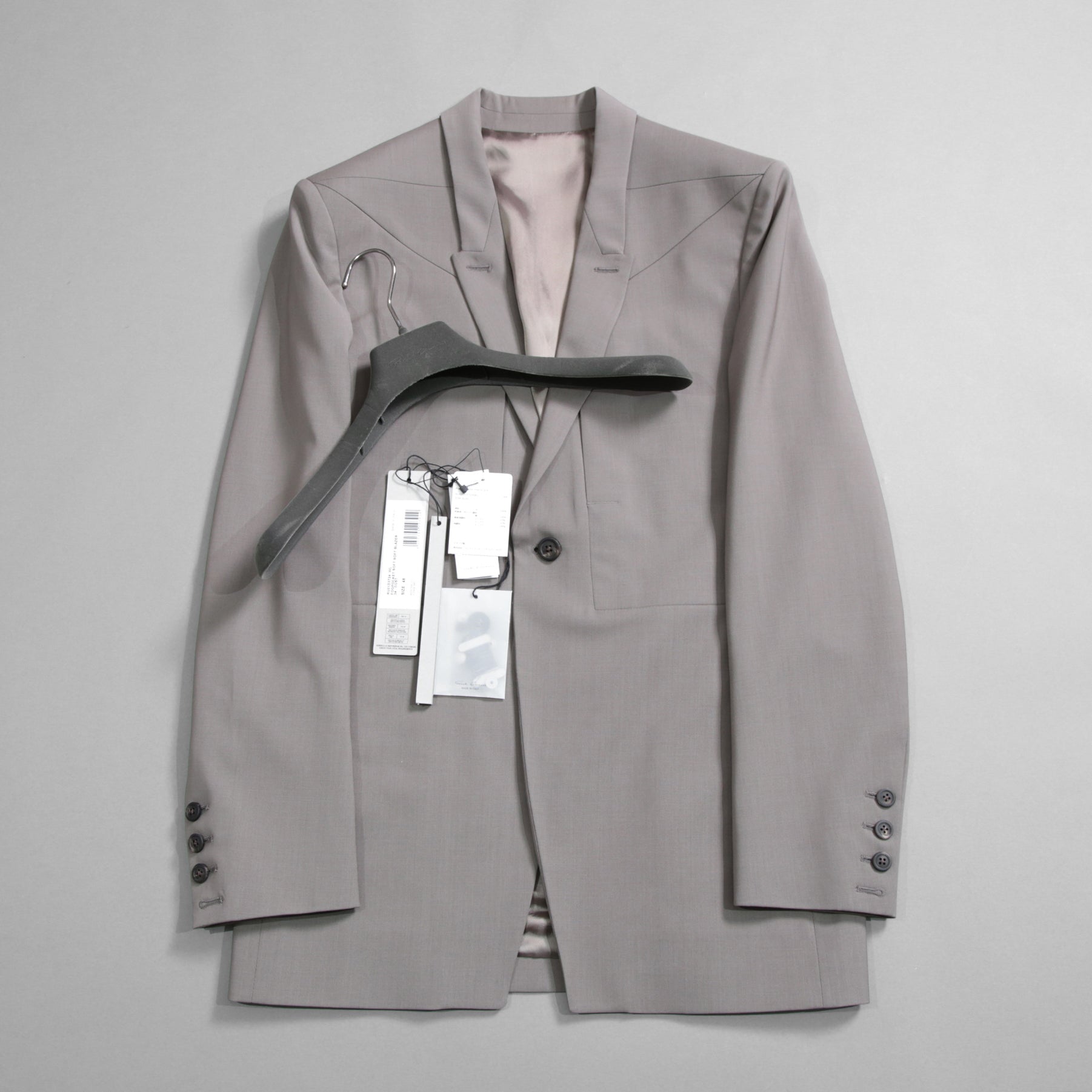Rick Owens リックオウエンス / 24SS LIDO / 美品 FOG PCKET SOFT BLEZER / RU01D3724-WL / size 48 (DUST)