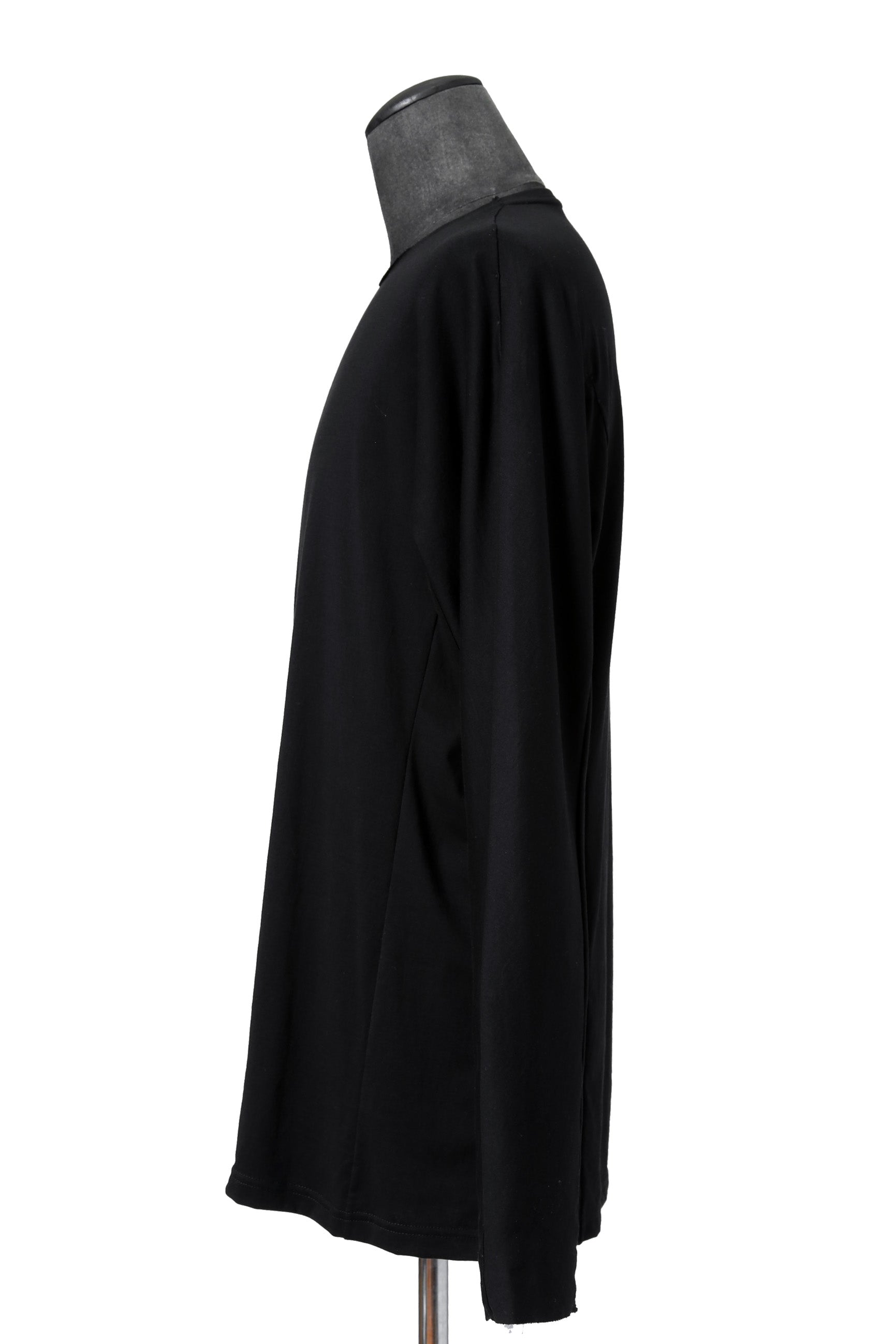 美品 DEVOA デヴォア / 24SS Long sleeve hybrid yarn jersey / 長袖Tシャツ / size 2 (BLACK)