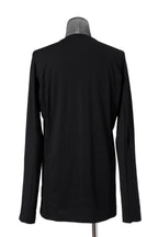 美品 DEVOA デヴォア / 24SS Long sleeve hybrid yarn jersey / 長袖Tシャツ / size 2 (BLACK)