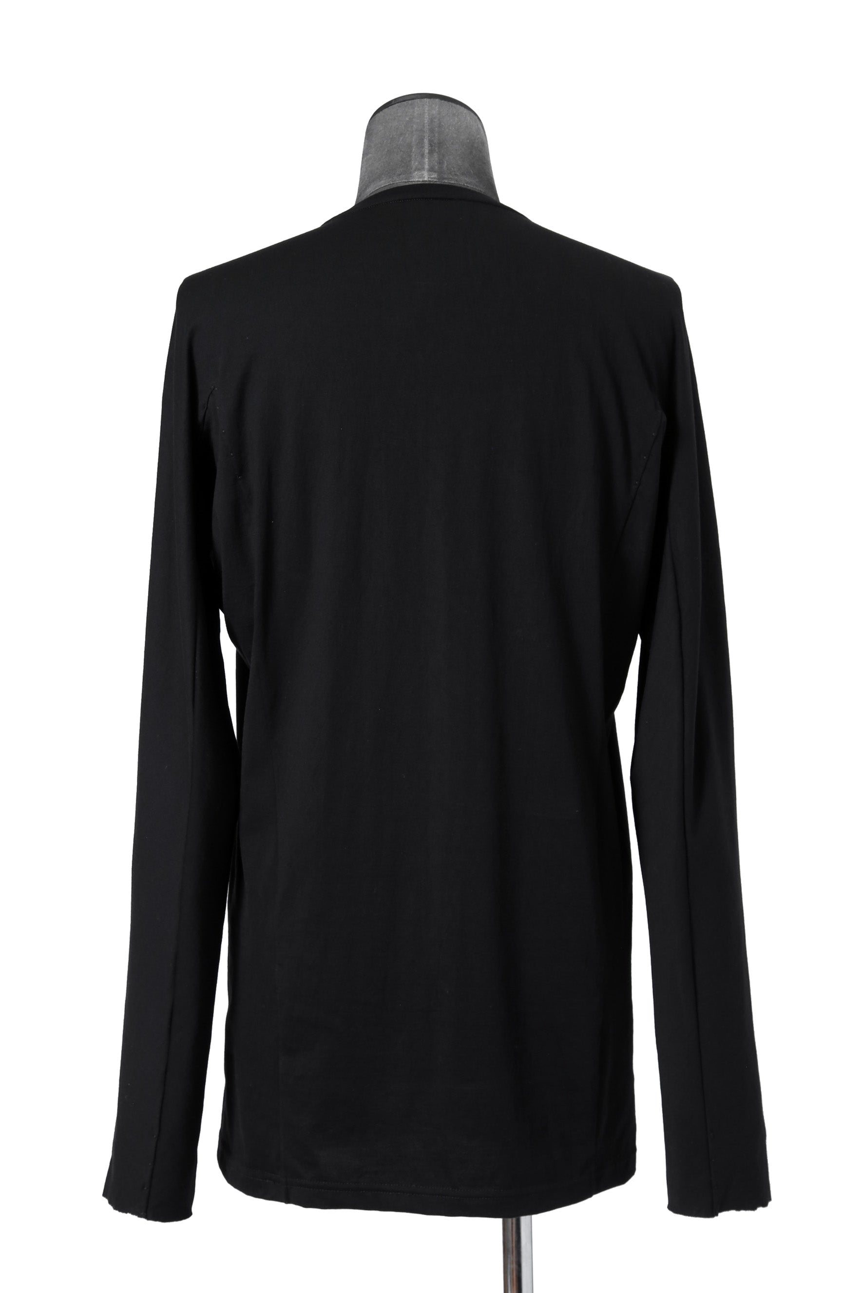 美品 DEVOA デヴォア / 24SS Long sleeve hybrid yarn jersey / 長袖Tシャツ / size 2 (BLACK)