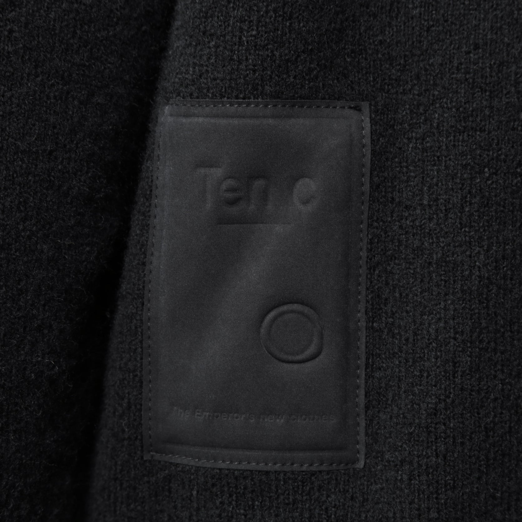 Ten c テンシー / MAGLIERIA MAGLIA APERTA / BRUSHED STRETCH WOOL / ウール ニット ジップアップジャケット / size 50 (BLACK)