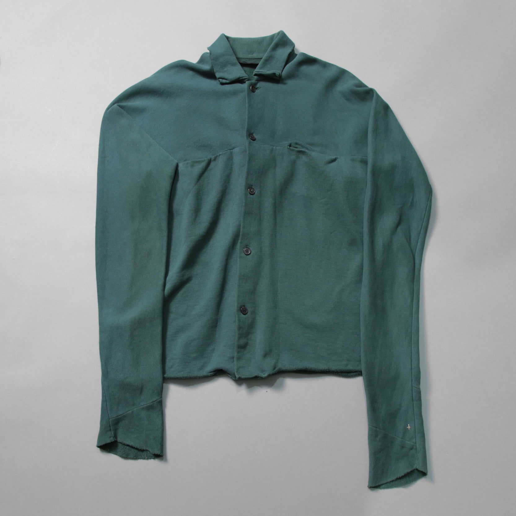 m.a+ エムエークロス / one piece med fit shirt / コットンカシミア 長袖シャツ / H250D JCKM / size 表記なし (PETROL) GREEN系