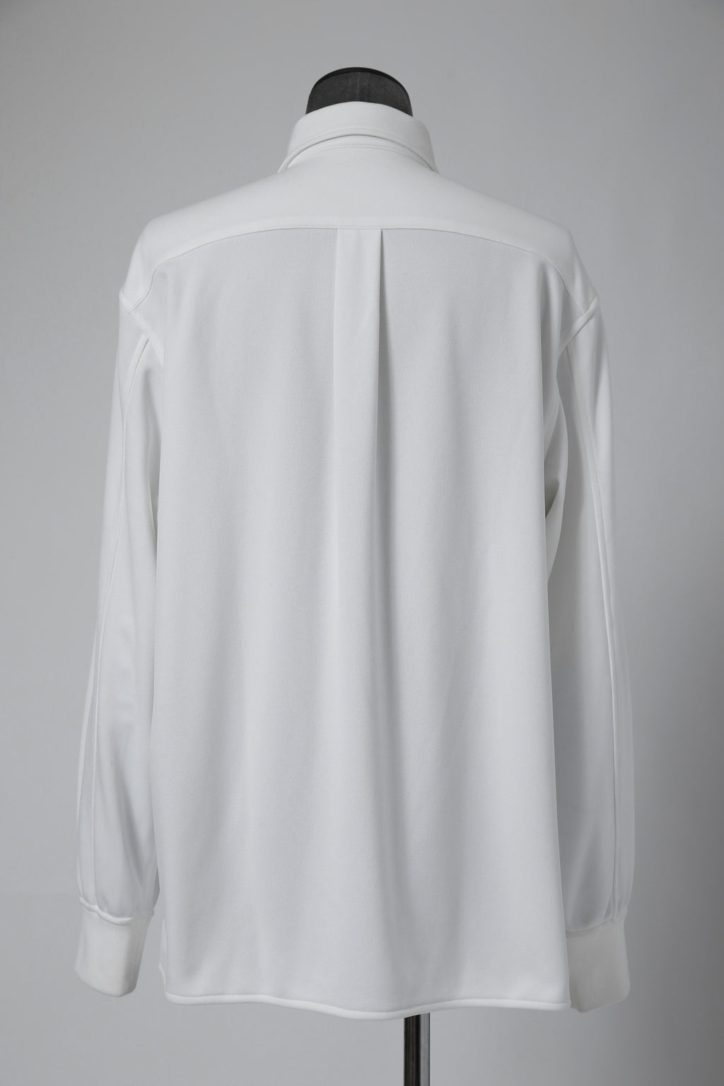 良品 VALENTINO ヴァレンティノ / ラバーロゴ スナップボタン ジャージ 長袖シャツ / ルーズフィット / WV3CIK057G0 / size 44 (WHITE)