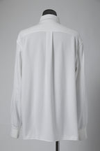 良品 VALENTINO ヴァレンティノ / ラバーロゴ スナップボタン ジャージ 長袖シャツ / ルーズフィット / WV3CIK057G0 / size 44 (WHITE)