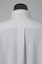 良品 VALENTINO ヴァレンティノ / ラバーロゴ スナップボタン ジャージ 長袖シャツ / ルーズフィット / WV3CIK057G0 / size 44 (WHITE)