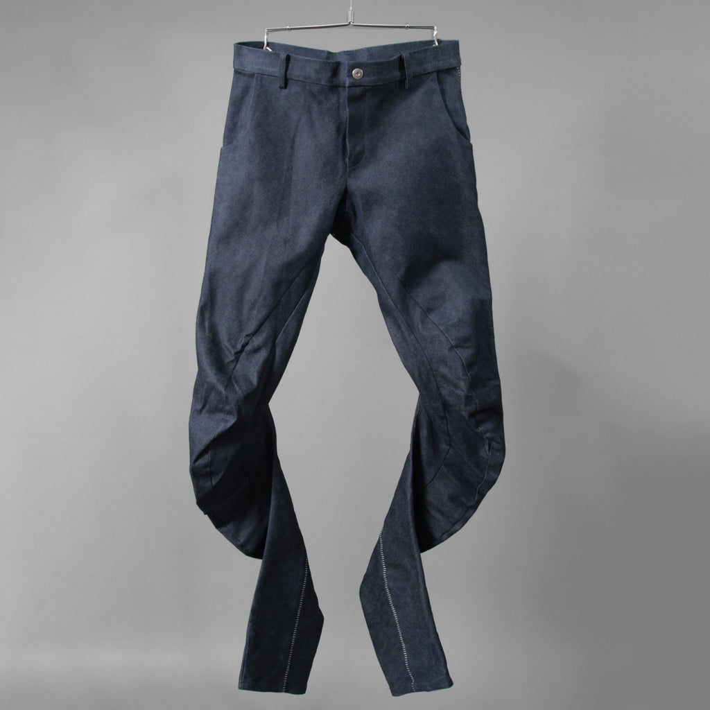 N/07 エヌゼロナナ / SPYRALPANT SLIM 13oz / SPANDEX-DENIM OVERLOCKED / スパイラルデニム / size 46 (INDIGO)