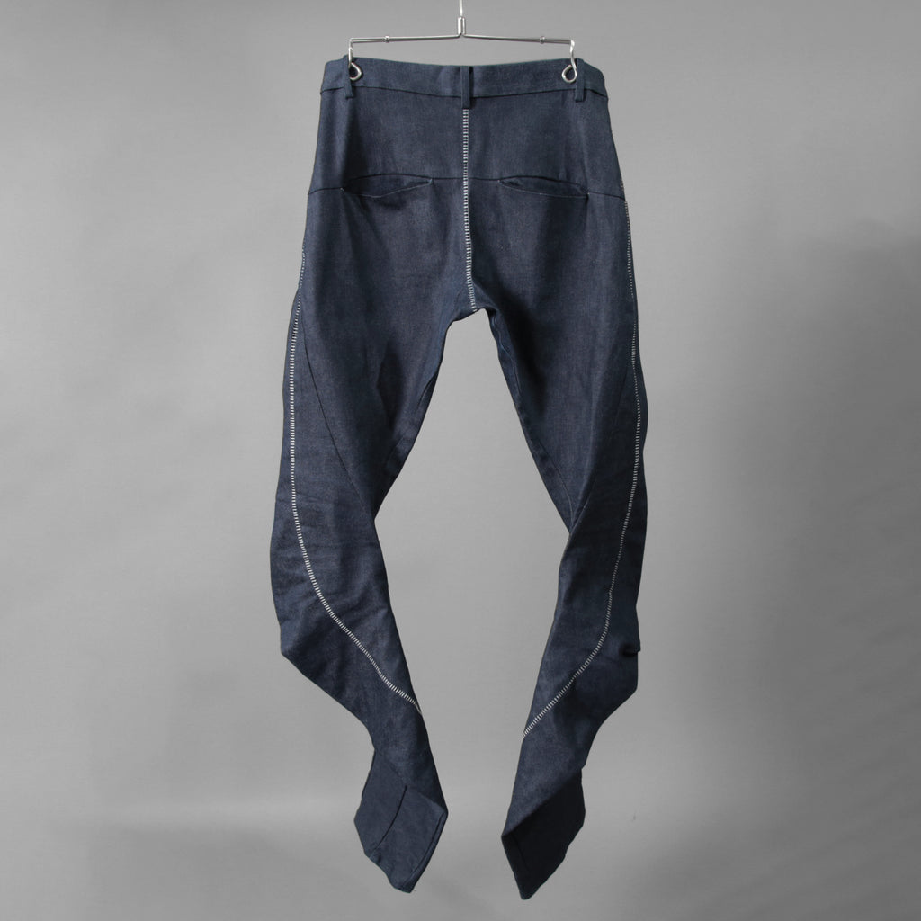 N/07 エヌゼロナナ / SPYRALPANT SLIM 13oz / SPANDEX-DENIM OVERLOCKED / スパイラルデニム / size 46 (INDIGO)