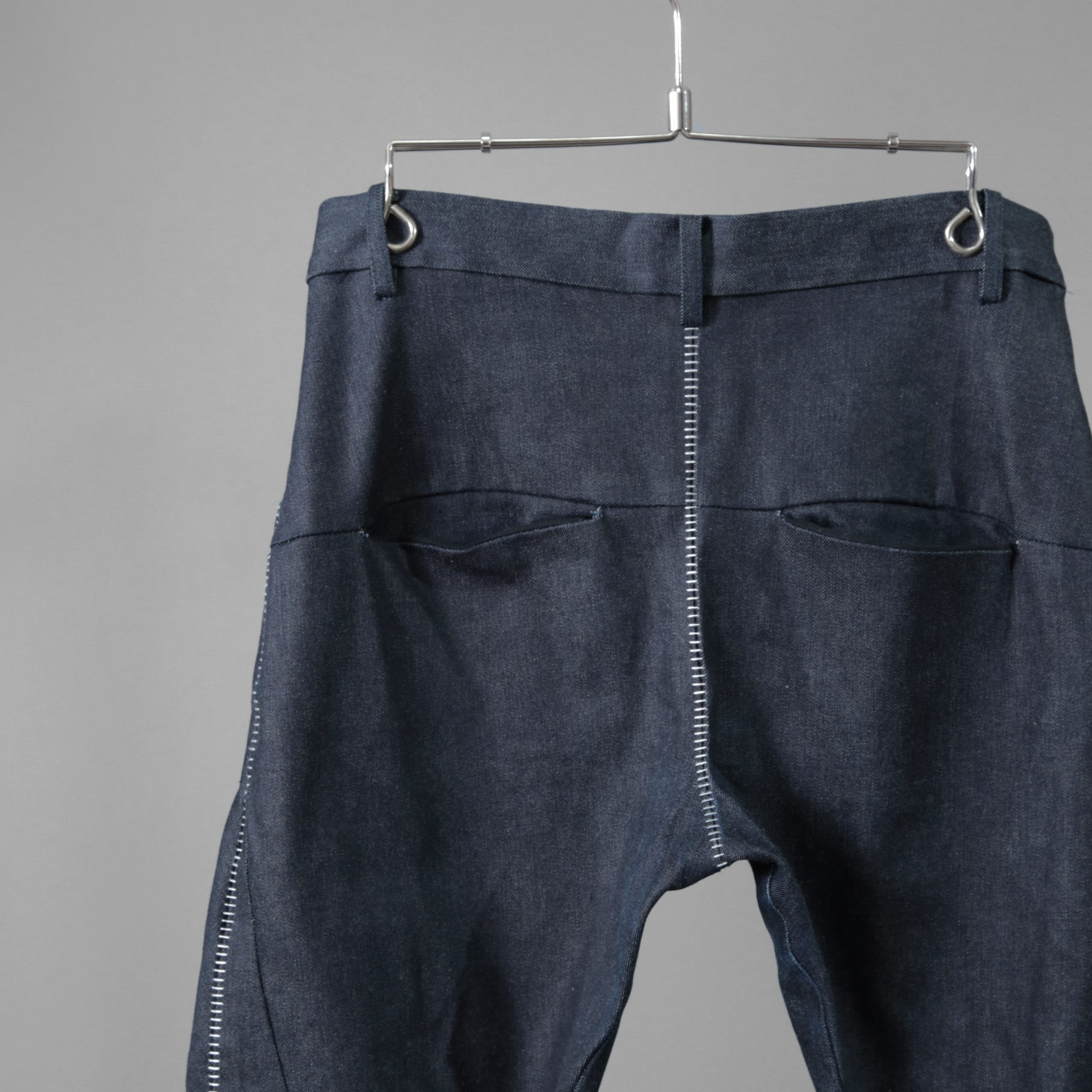 N/07 エヌゼロナナ / SPYRALPANT SLIM 13oz / SPANDEX-DENIM OVERLOCKED / スパイラルデニム / size 46 (INDIGO)