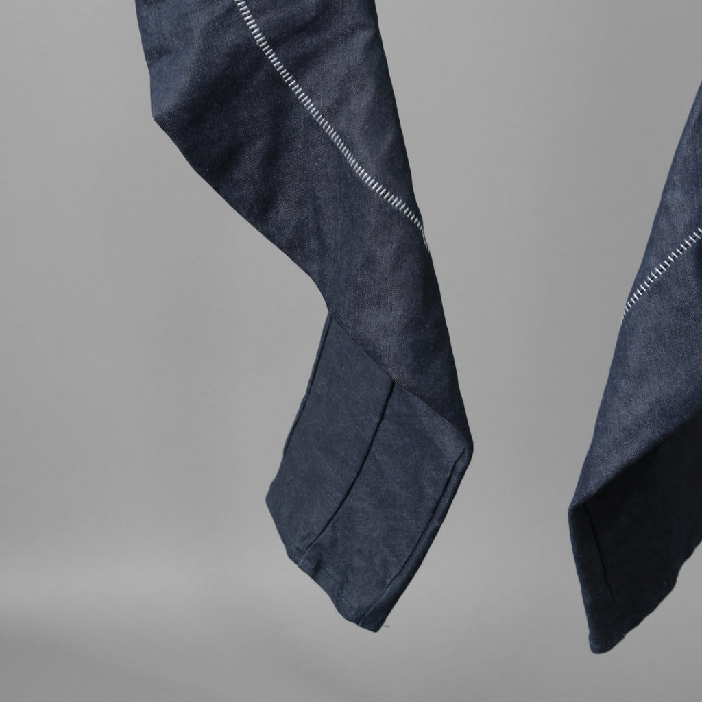N/07 エヌゼロナナ / SPYRALPANT SLIM 13oz / SPANDEX-DENIM OVERLOCKED / スパイラルデニム / size 46 (INDIGO)
