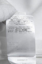 良品 VALENTINO ヴァレンティノ / ラバーロゴ スナップボタン ジャージ 長袖シャツ / ルーズフィット / WV3CIK057G0 / size 44 (WHITE)