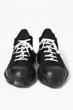 確実正規 Rick Owens DRKSHDW / 22SS アブストラクト ローカット スニーカー / ABSTRACT LOW SNEAKER / size 40 (25cm) ブラック×ホワイト