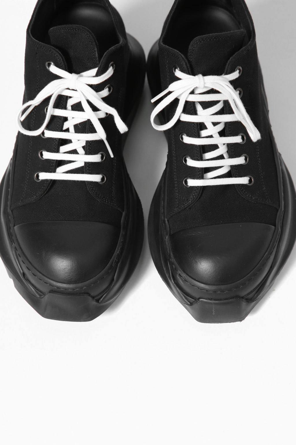 確実正規 Rick Owens DRKSHDW / 22SS アブストラクト ローカット スニーカー / ABSTRACT LOW SNEAKER / size 40 (25cm) ブラック×ホワイト
