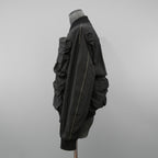 未使用 DIESEL ディーゼル / 23AW J-Stain-Short Jacket / マルチポケット ボンバー ジャケット / size 46 (BLACK)