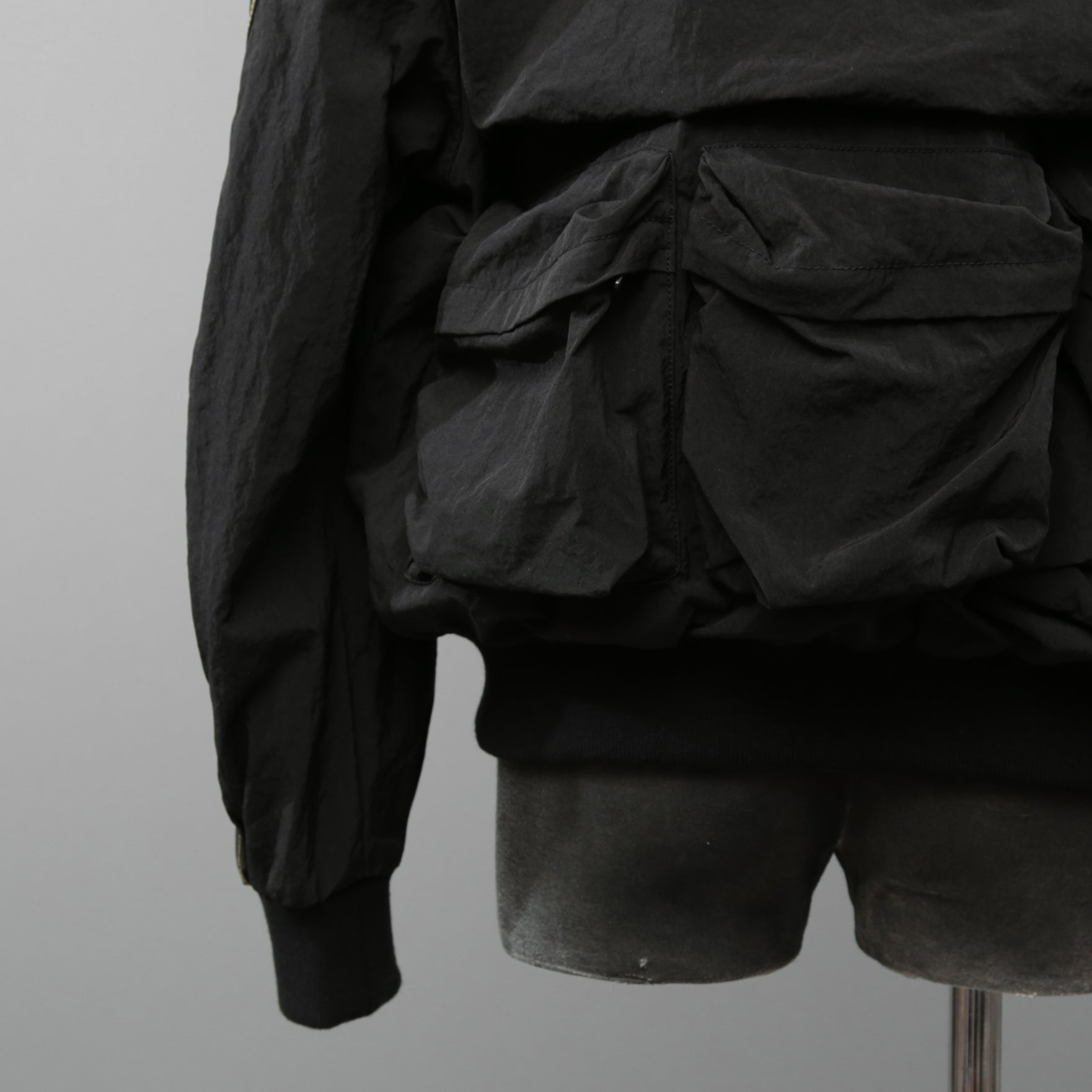 未使用 DIESEL ディーゼル / 23AW J-Stain-Short Jacket / マルチポケット ボンバー ジャケット / size 46 (BLACK)