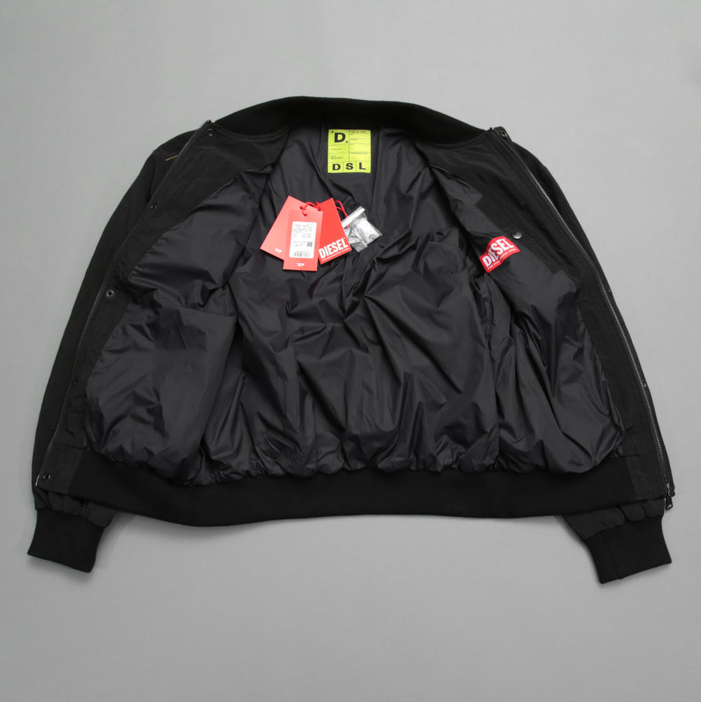 未使用 DIESEL ディーゼル / 23AW J-Stain-Short Jacket / マルチポケット ボンバー ジャケット / size 46 (BLACK)