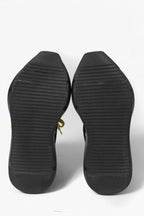 確実正規 Rick Owens DRKSHDW / 22SS アブストラクト ローカット スニーカー / ABSTRACT LOW SNEAKER / size 40 (25cm) ブラック×イエロー