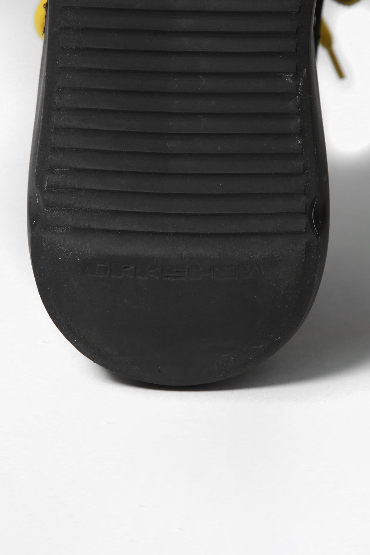 確実正規 Rick Owens DRKSHDW / 22SS アブストラクト ローカット スニーカー / ABSTRACT LOW SNEAKER / size 40 (25cm) ブラック×イエロー