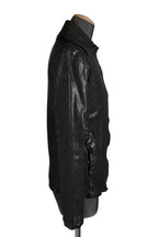 希少 新品 イサムカタヤマ バックラッシュ The LINE / イタリーカーフ 二段染め 襟付きブルゾン T-148 / size M (BLACK)