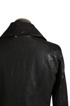 希少 新品 イサムカタヤマ バックラッシュ The LINE / イタリーカーフ 二段染め 襟付きブルゾン T-148 / size M (BLACK)