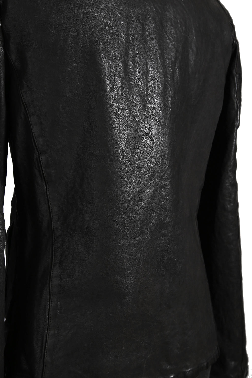 希少 新品 イサムカタヤマ バックラッシュ The LINE / イタリーカーフ 二段染め 襟付きブルゾン T-148 / size M (BLACK)