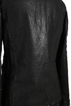 希少 新品 イサムカタヤマ バックラッシュ The LINE / イタリーカーフ 二段染め 襟付きブルゾン T-148 / size M (BLACK)