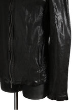 希少 新品 イサムカタヤマ バックラッシュ The LINE / イタリーカーフ 二段染め 襟付きブルゾン T-148 / size M (BLACK)