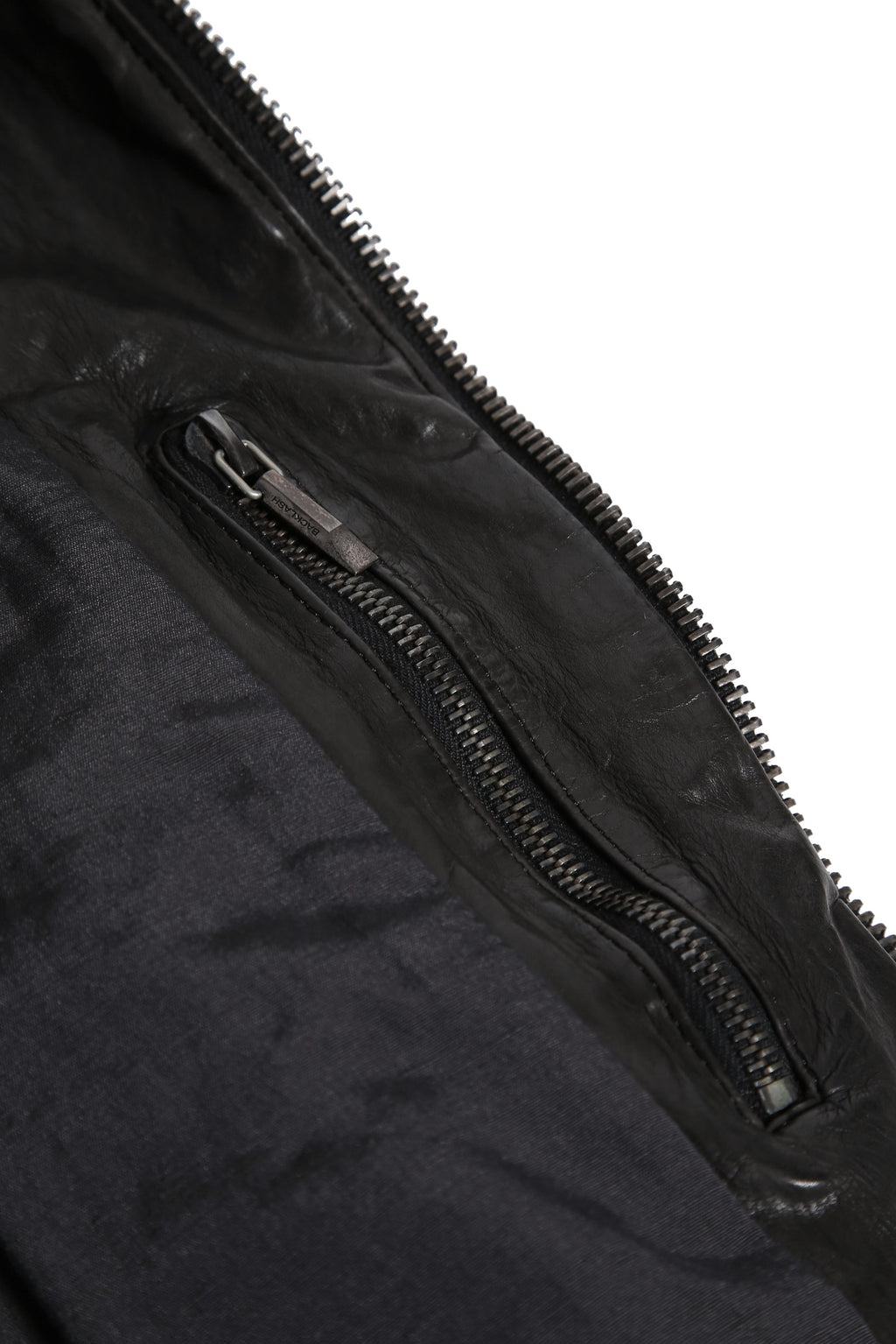 希少 新品 イサムカタヤマ バックラッシュ The LINE / イタリーカーフ 二段染め 襟付きブルゾン T-148 / size M (BLACK)