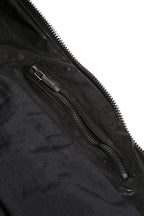 希少 新品 イサムカタヤマ バックラッシュ The LINE / イタリーカーフ 二段染め 襟付きブルゾン T-148 / size M (BLACK)