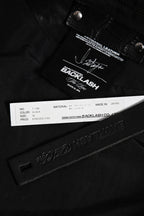 希少 新品 イサムカタヤマ バックラッシュ The LINE / イタリーカーフ 二段染め 襟付きブルゾン T-148 / size M (BLACK)