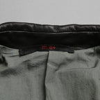 m.a+ エムエークロス / 23SS 美品 Silver Crosses Sleeve Diagonal Zip Biker Jacket / J1/S+/SY1.0 / GUIDI CALF / レザー ジャケット / size 48 (BLACK) maurizio amadei