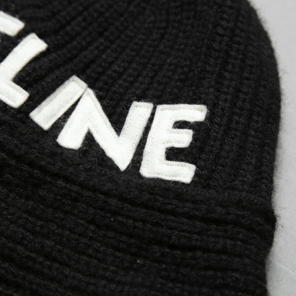 新品 CELINE セリーヌ / シームレス カシミア クロシェハット / バケットハット / 2A47T384D / one size (BLACK)