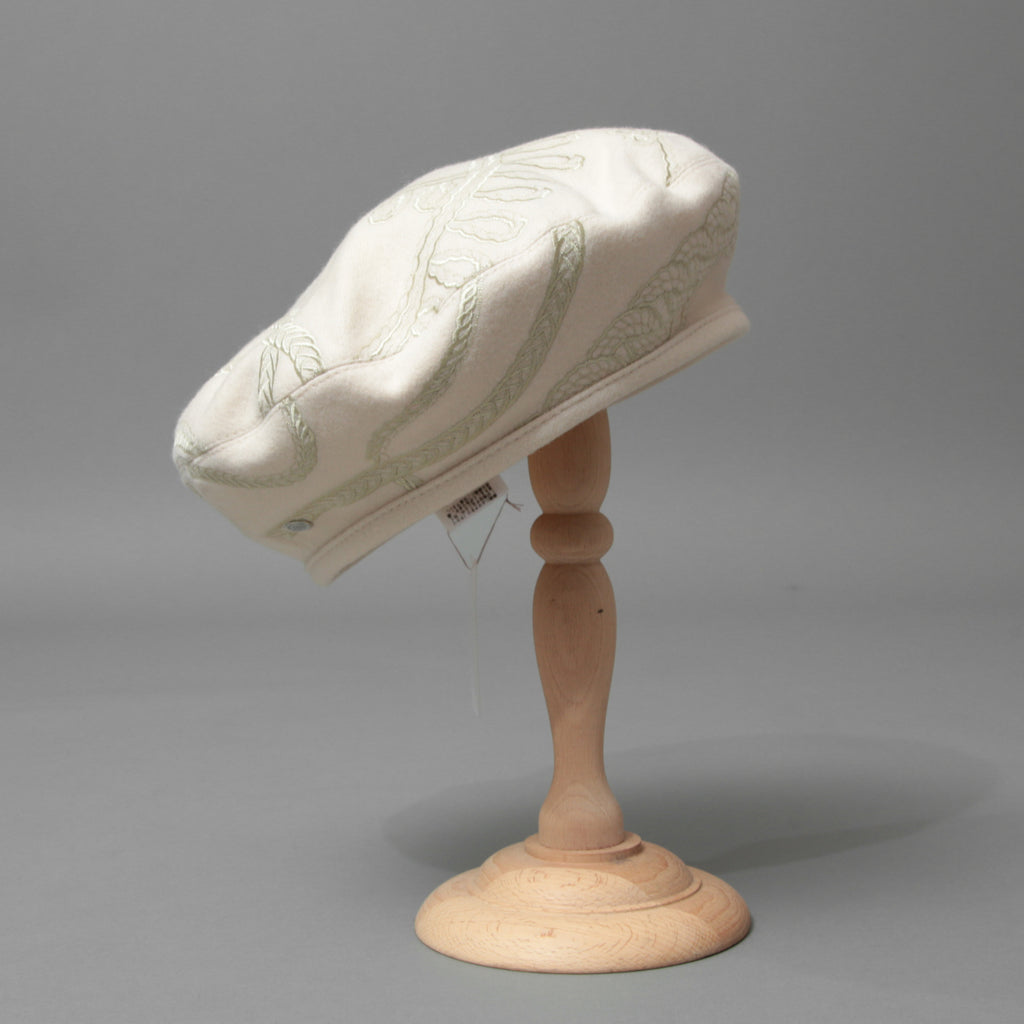 新品 HERMES エルメス / 2023年商品 サントノーレ アン フィネス / ベレー帽 / size 57 (アイボリー)